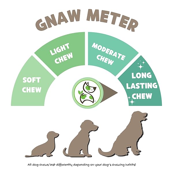 NATURE GNAWS BACON CHEESE BAR CHEWS FOR DOGS (4 COUNT) – HARD LONG LASTING FOR AGGRESSIVE CHEWERS – RAWHIDE FREE DOG CHEW BONES – YAK ALTERNATIVE