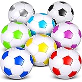 HyDren 8 Pcs Soccer Balls Bulk with Pump Deflated Official Size Sport Soccer Ball for Kid Adult Game Match Indoor Outdoor Gift for Back to School Sports Game Birthday Party Gift