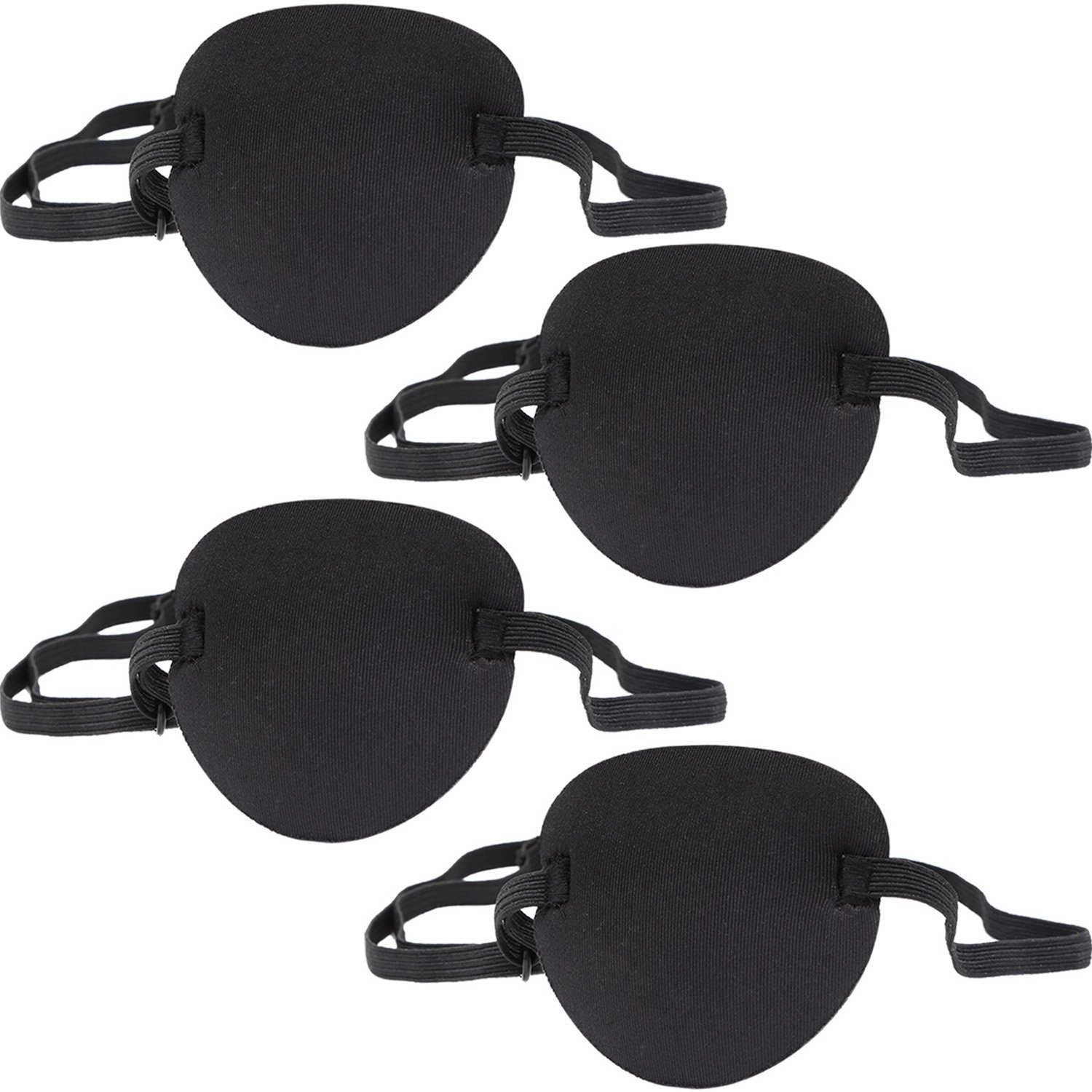 Sumind 4 Pack Eye Patches Adjustable Lazy Eye Patches with Buckle for