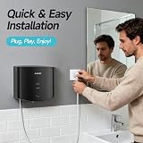 AIKE AK2630S Air Wiper Compact Hand Dryer 1400W 220V Black Plug & Go view 4