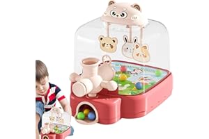 Naqqios Flipper for Kids - LED Pinball Electronic Pinball Toy | Cute Bear Action Reflex Game Cultivate Fine