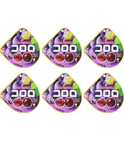 Amazon.com : Japanese Fruits Gummy Candy KORORO Assortments Grape
