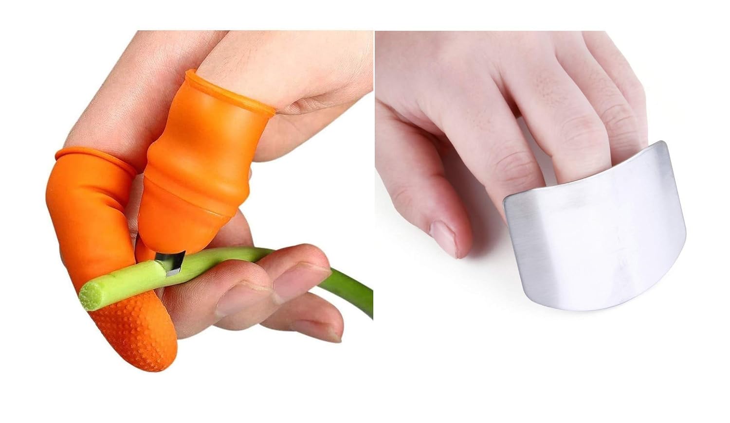 Buy Shopeum Stainless Steel Finger Guard Cut Cutting Protector 2.6