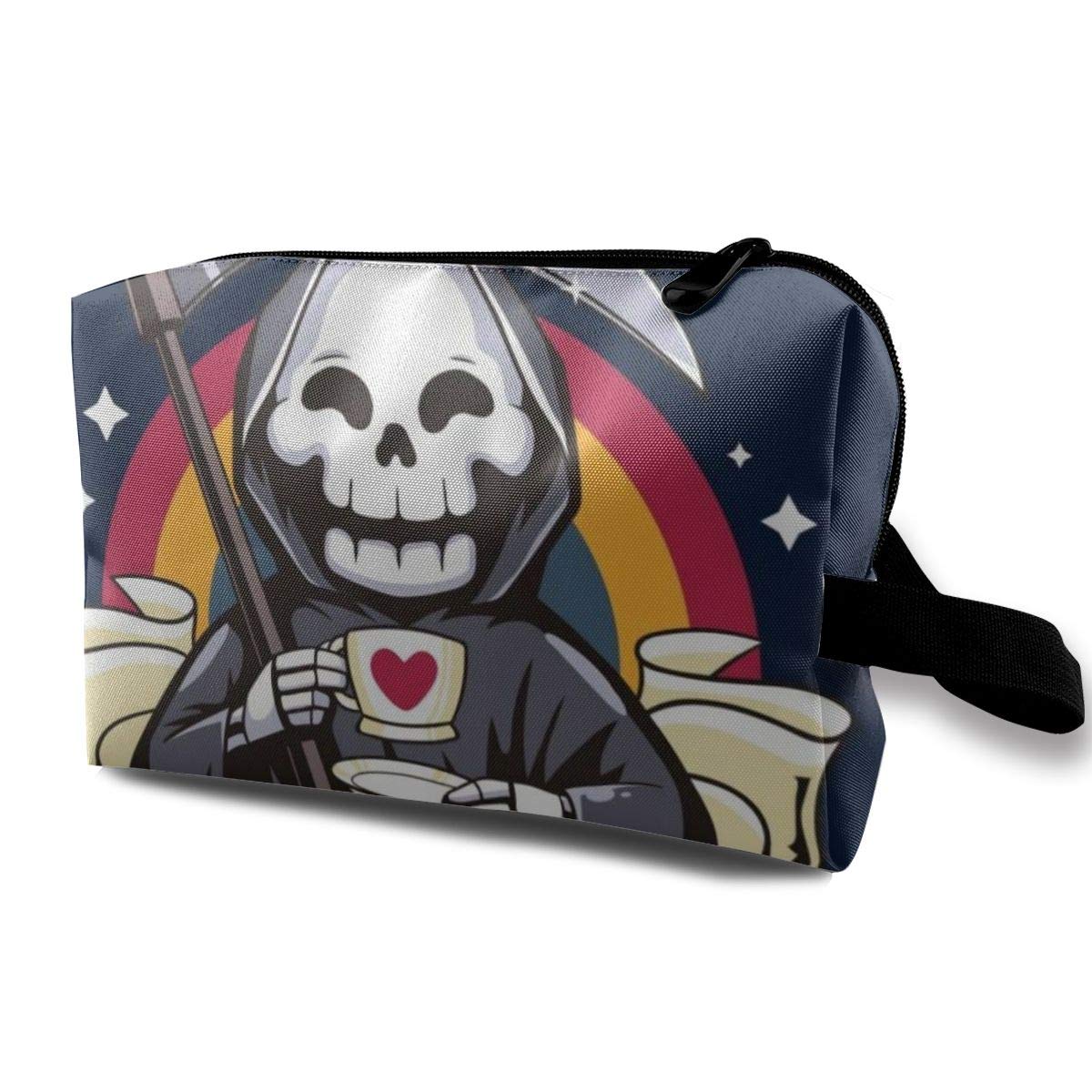Makeup Bag Cosmetic Pouch Death I Can Wait Multi-Functional Bag Travel Kit Storage Bag
