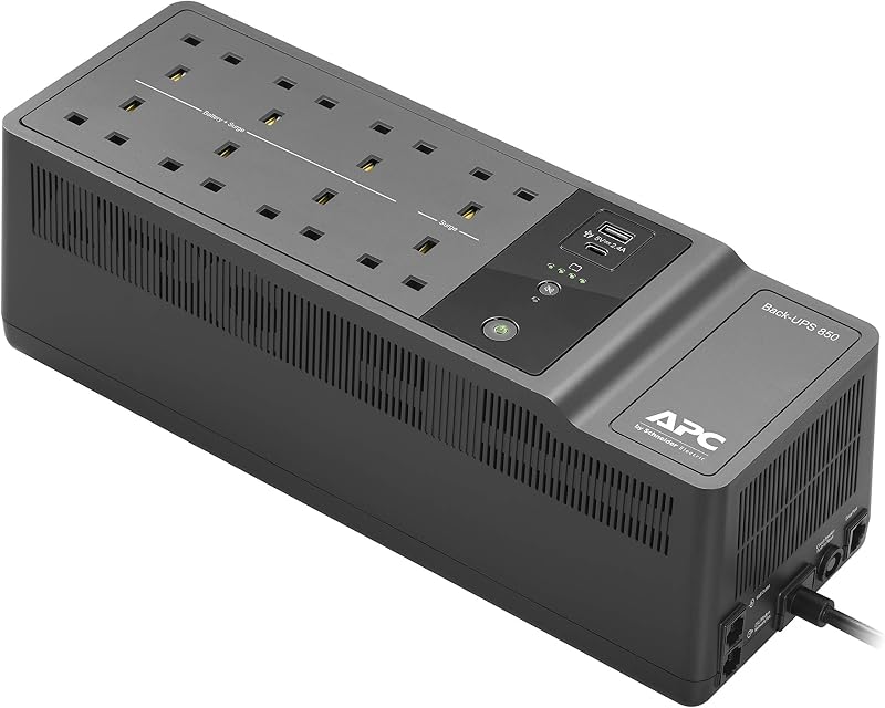APC Back-UPS ES BE850G2 UK Uninterruptible Power Supply 850VA 8 Outlets