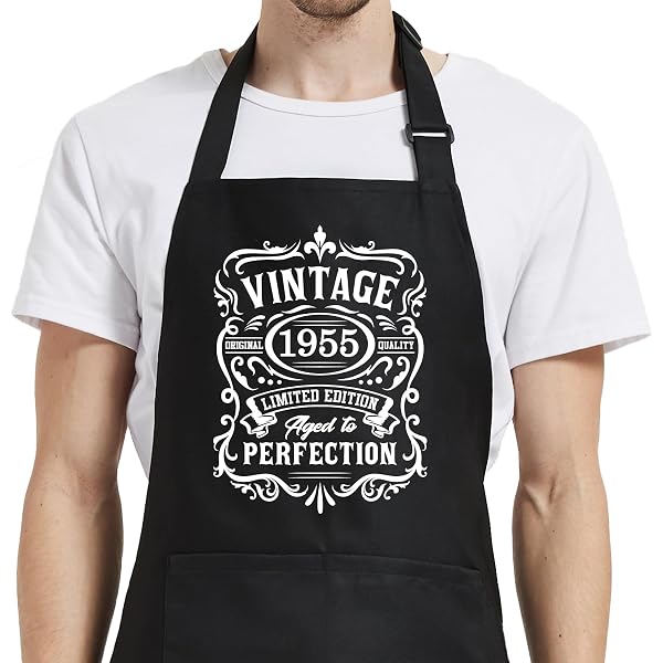 30th 40th 50th 60th 70th Birthday Apron Gift For Men & Women - Kitchen Chef Apron With Pockets - View #12