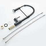 Cobbe Kitchen Sink Mixer Tap with Pull Down Sprayer Black view 5