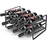 PAFISH 2 Tier Wine Rack,Tabletop Stackable Wine Rack Freestanding Wine Racks Countertop for Kitchen Pantry Cabinet for Kitchen, Bar, Pantry, Wine Cellar, Basement, Countertop, Cabinet