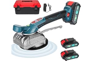 ANBULL Tile Vibrator Leveling Machine 5speed Adjustable Suction Cup Tile Tiler Hand-held Tile Tiling Machine Tile Vibration Tiling Machine Automatic Tile Leveling Machine (2PCS Batteries)(Navy blue)