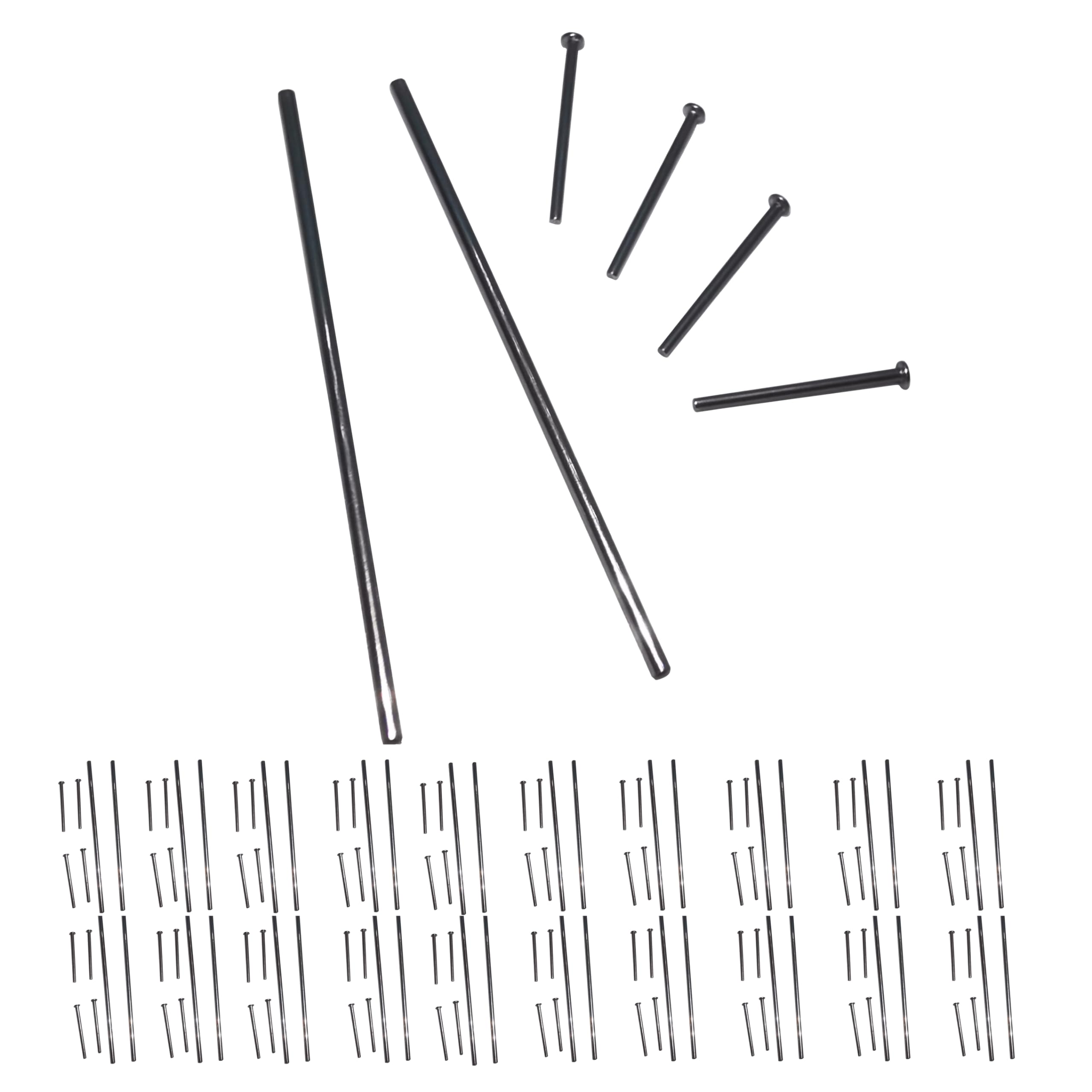 Photo 1 of 20 Set 1/64 Scale Wheels Modified Hollow Shaft & Mushroom Nails Suitable for 1 64 Scale Diecast Cars DIY Tires (Each Set Contains 2 Hollow Shafts and 4 Mushroom Nails) (1.18in/30mm)