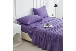 SKYMOOD Soft Breathable Twin Sheet Set - Luxury Brushed Bed Sheets for Twin Size Bed, Deep Pocket Hotel Collection Sheets, Cooling Comfy Sheets and Pillowcases Set, Wrinkle Free Oeko-Tex Sheets 3 Piece