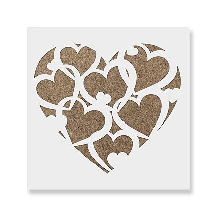 best templates small heart stencil