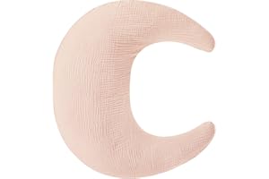 SWESEN Nursing Pillow Cover, Soft Removable Cover for Breastfeeding Pillows, Pillow Slipcover for Baby Boys and Girls, Comfortable & Breathable, Light Pink, Washable (Only Cover)