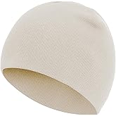 100% Cotton Beanie Hat for Men Women, Cuffless Soft Knit Warm Winter Hats Fisherman Beanies Skull Cap Unisex