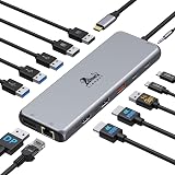 MCY 12 in 1 Triple Display Laptop USB C 