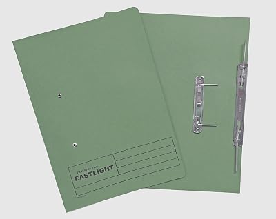 Plastoreg Eastlight Transfer Spring File 38mm Foolscap Green Box 25