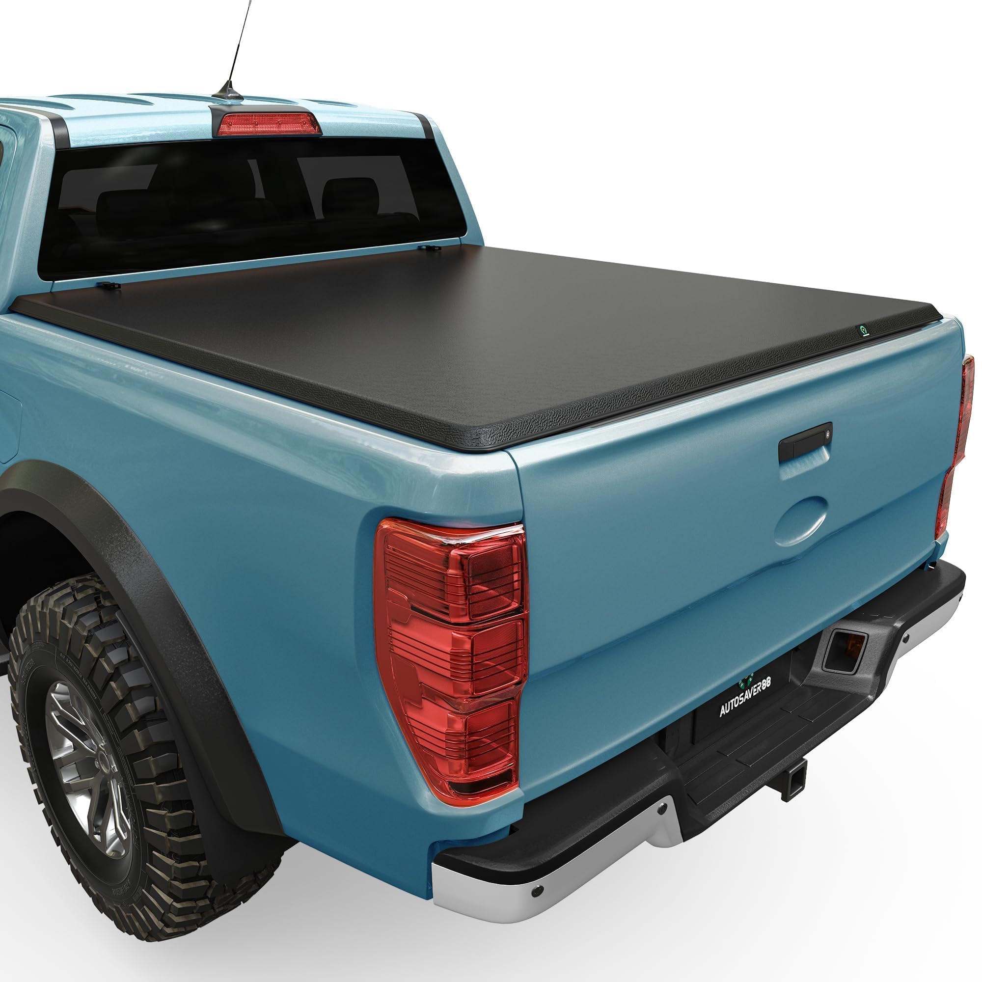 AUTOSAVER88 Soft Roll Up Truck Bed Tonneau Cover Compatible with 2022 2023 2024 2025 Ford Maverick 4.5 Feet Bed Image