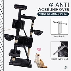 SHA CERLIN 65in Larger Cat Tree Tower Condo for