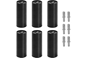 Skuehod 6 Inch Bed Legs for Adjustable Bed Replacement Parts, Non-Adjustable Height Bed Frame Support Legs Set of 6