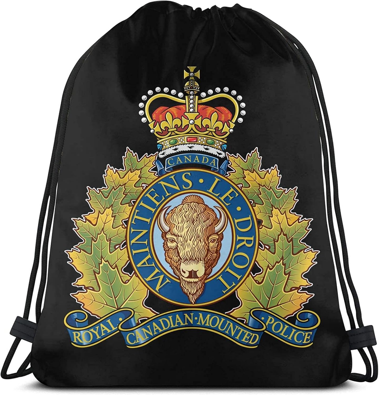 Gym Drawstring Bags Royal Canadian Mounted Police Sackpack String Bag