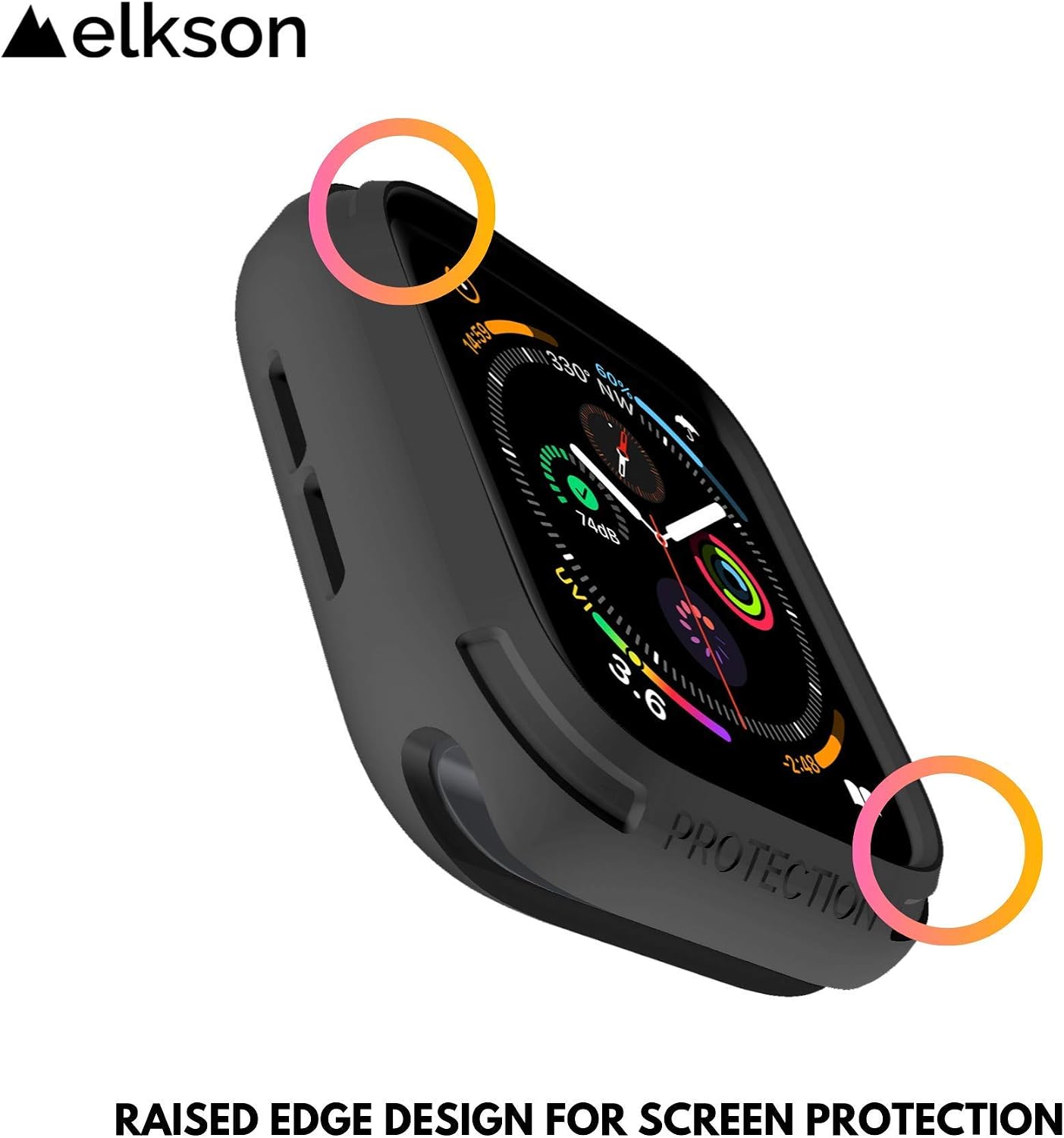 Compatible with Apple Watch Band 44mm Bumper Case - Image 4