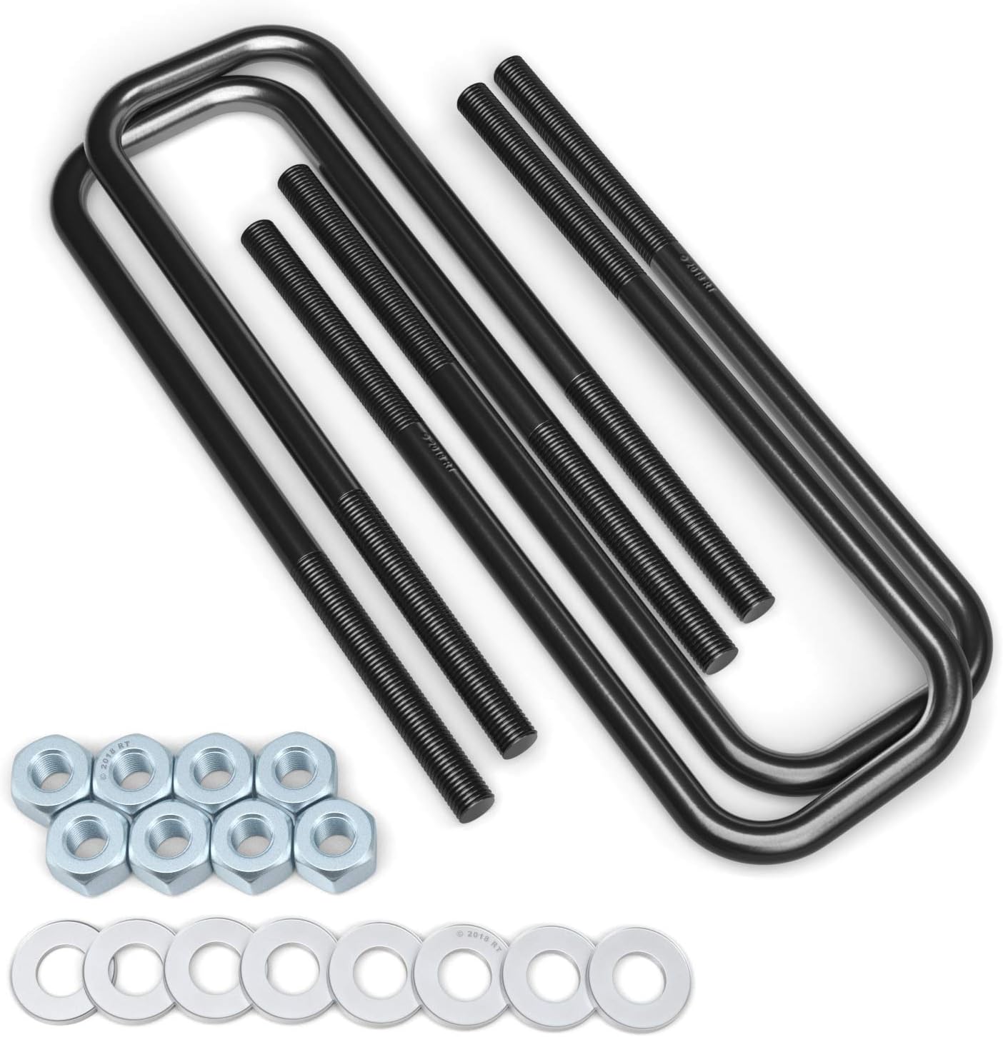 Leaf Spring Axle Extended UBolts (Square Bend) Compatible with Ford