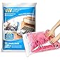 12 Travel Compression Bags, VMSTR Roll-Up Space Saver Storage Bags for Packing & Clothes