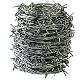 ダイドーハント (DAIDOHANT)  ( 有刺鉄線 ) バーブ [ 鉄 ・ 亜鉛メッキ ] [太さ] #16 1.6 mm x [長さ] 20m 付属品: 又釘 (約15本) 55781