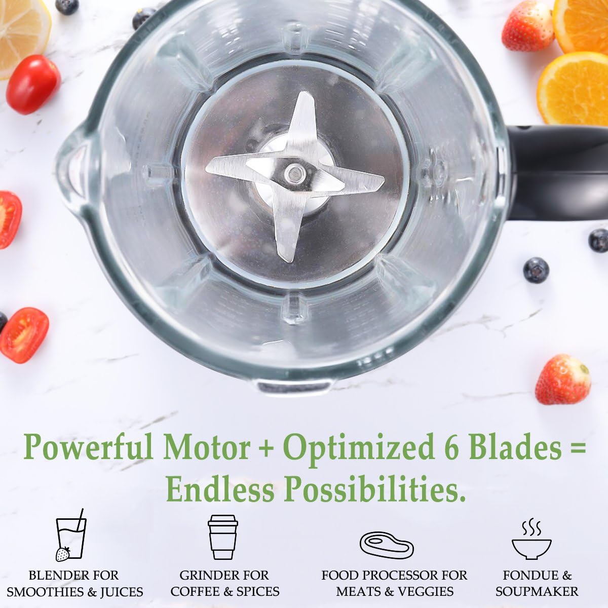 Aimores Blender Countertop Blender Replacement Parts Gear for (UK2231M)