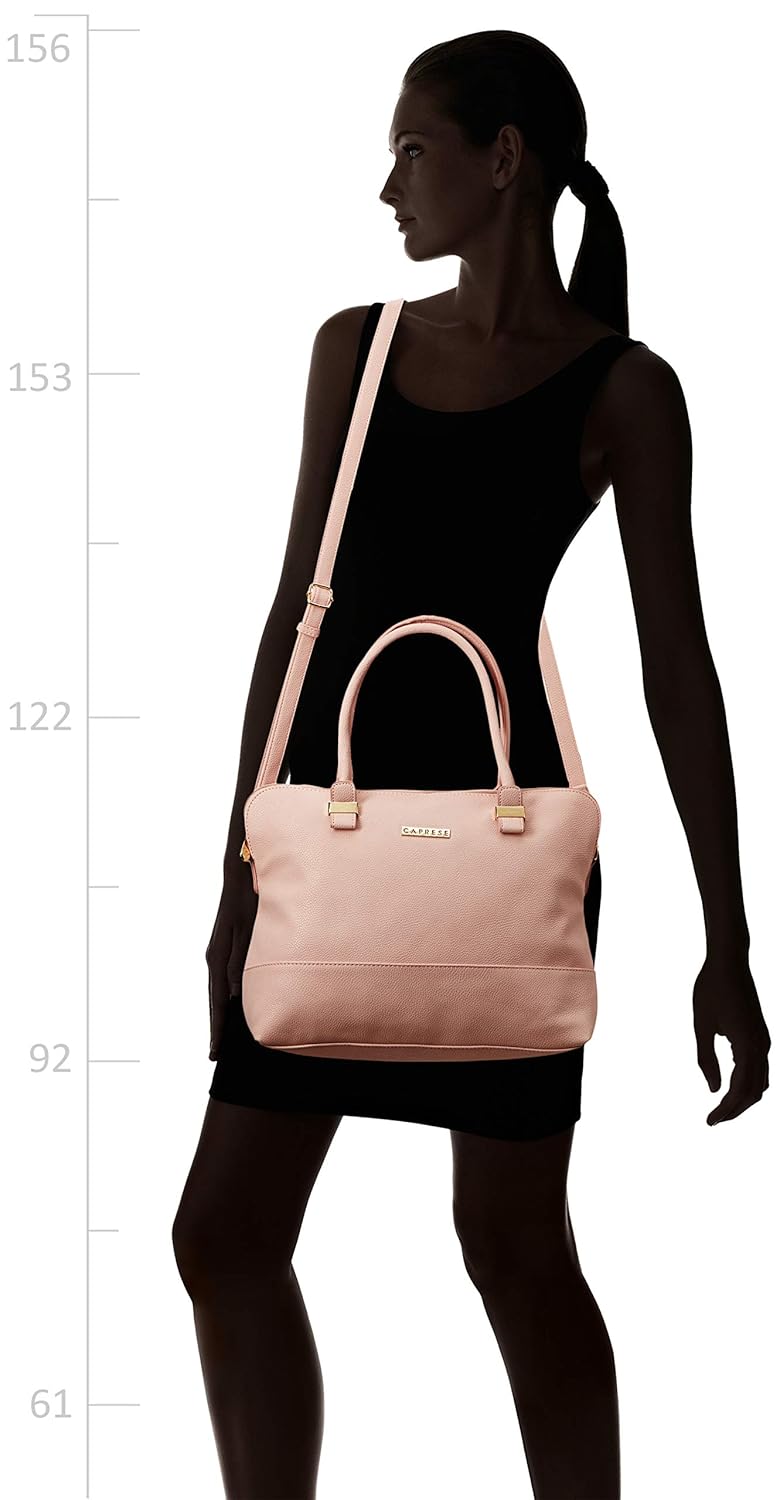 caprese lisa women's satchel (blush pink)