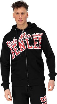 Mills Veste de survêtement, Noir/Rouge/Blanc, L Homme
