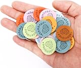 Mozeat Lens 50 Pcs Handmade PU Leather Tags for DIY Knitting & Sewing view 3