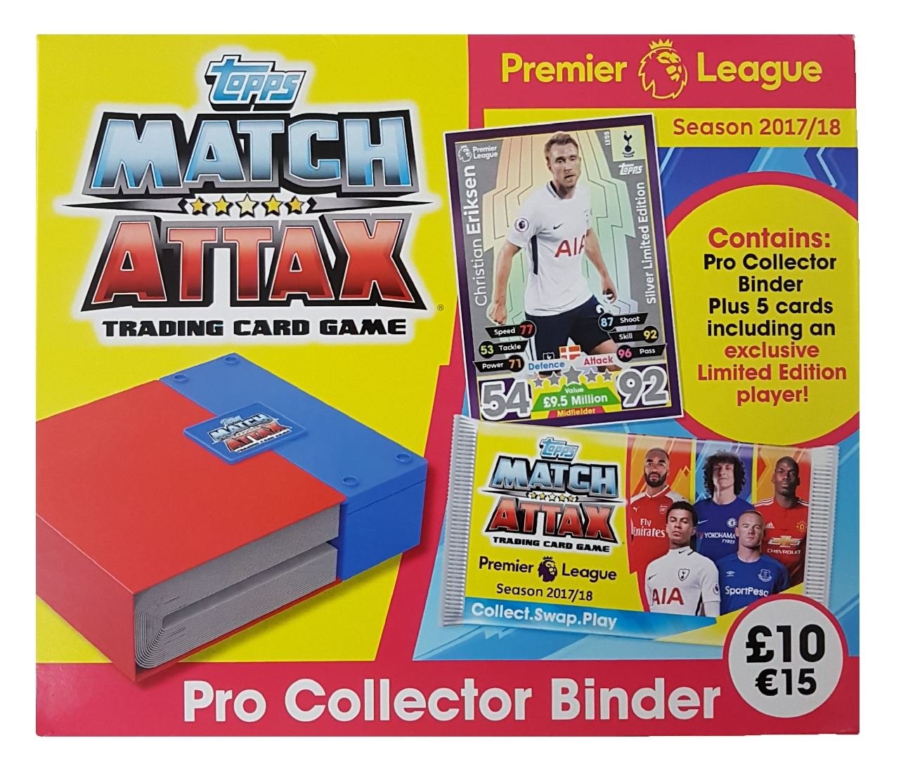 Topps Premier League Match Attax 2017/18 Pro Collector Binder Amazon