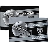 Northwest NFL Las Vegas Raiders 2-Pack Fan Towel Set, 16" x 25" Each, Swipe, Team Colors