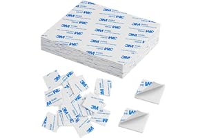 YGPHO 100Pcs Double Sided Foam Tape, Square Sticky Double Sided Adhesive Pads for Crafts, Self-Adhesive Double Sided Mounting Tape Heavy Duty for House Wall Decor - Double Sided Adhesive Tape 27 x 27 x 2mm