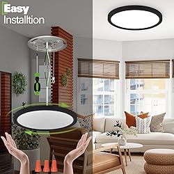hykolity 18 Inch LED Round Flat Panel