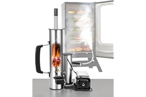 Walpreson Cold Smoke Generator for Any Grill - 304 Stainless Steel Smoker Tube, Double Tube to Cut Tar for Non-Greasy Taste, Anti-Scald Handle, Camping/Backyard BBQ, Savor Rich Clean Flavor Easily