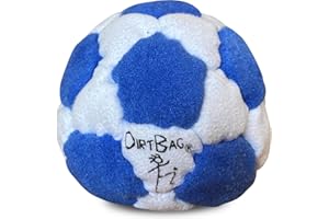 DIRTBAG 32 Panel Footbag Sack You Kick, Flying Clipper Original Design, Sand Filled, Premium Quality, Machine Washable, Bright Vivid Colors.