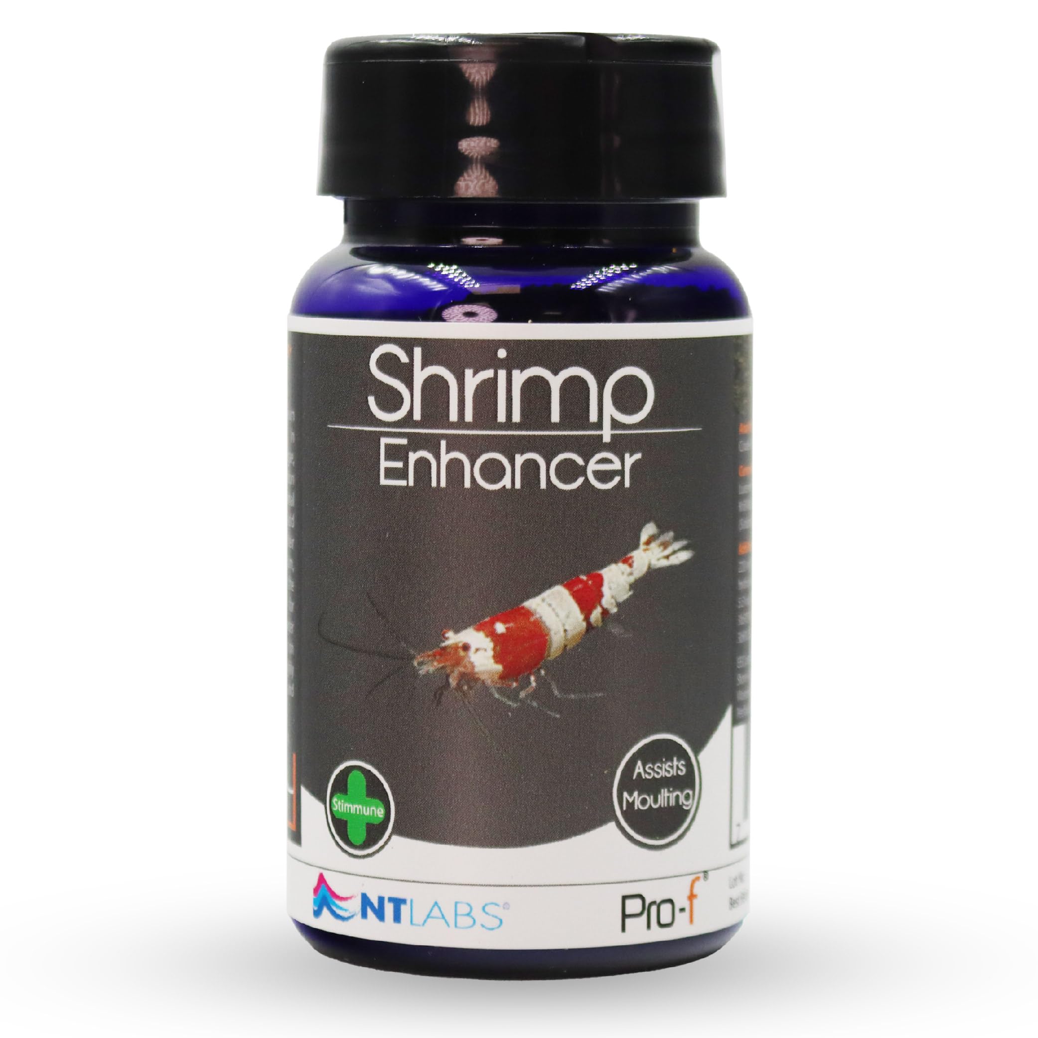 NT Labs Pro-f Shrimp Enhancer, Aquarium Shrimp Food, Sinking Feed, Assists Exoskeleton & Moulting (40g)