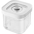 ZWILLING FRESH & SAVE CUBE Box, size S, modular & stackable container, airtight & vacuumable storage, dishwasher friendly, transparent