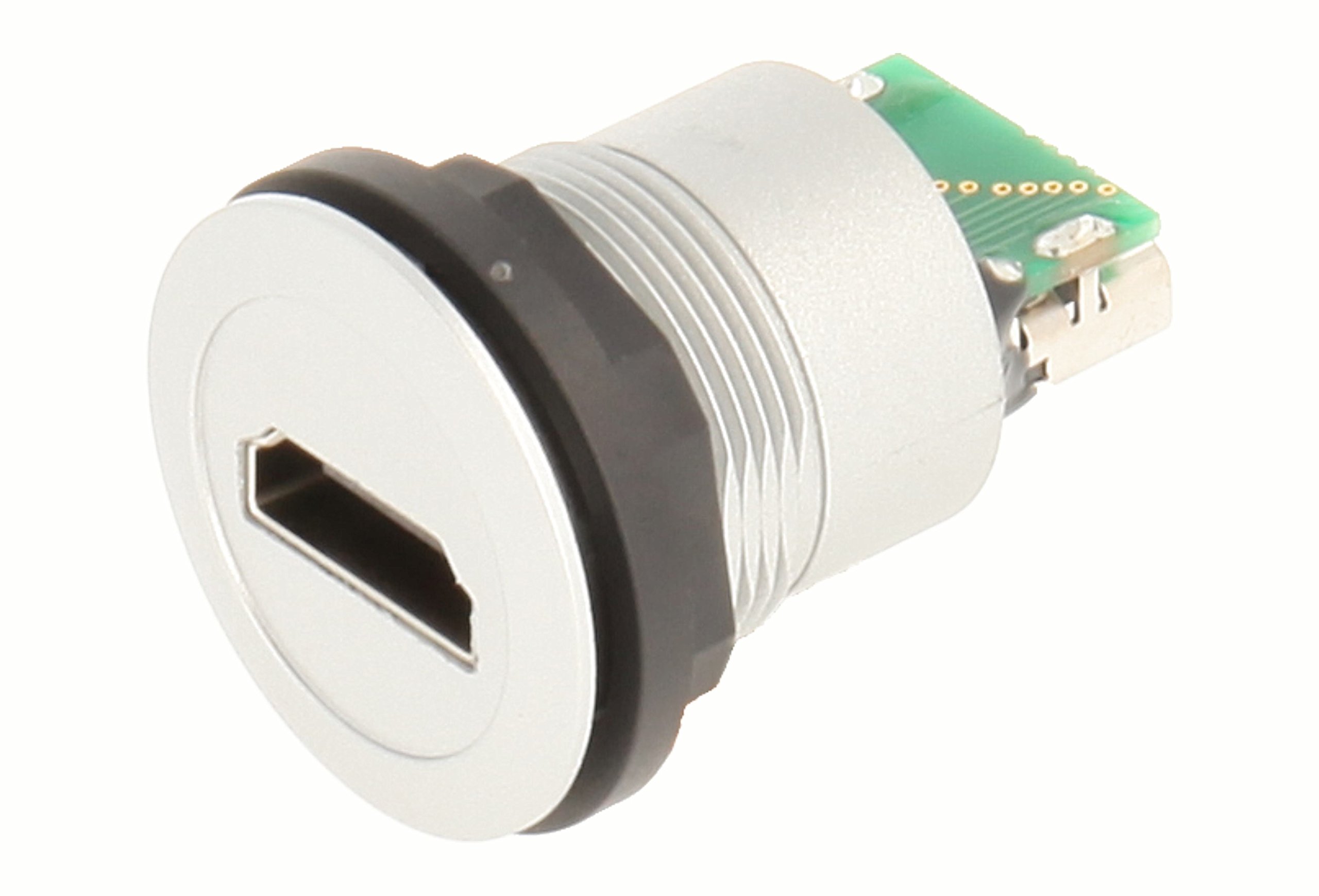 Schlegel 23.001.532 HDMI Female with Front - 1x HDMI Female and Rear - 1x HDMI Female - Silver