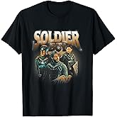 The Boys Soldier Boy Supe Character 90's Collage Superhero T-Shirt