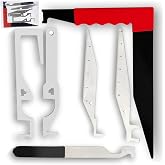 FENIXIORAA 6pcs Firefighter Tools, Multi-Functional Emergency Firefighting Tool kit for Firefighter, Emergency Responder, and Warehouse (White)
