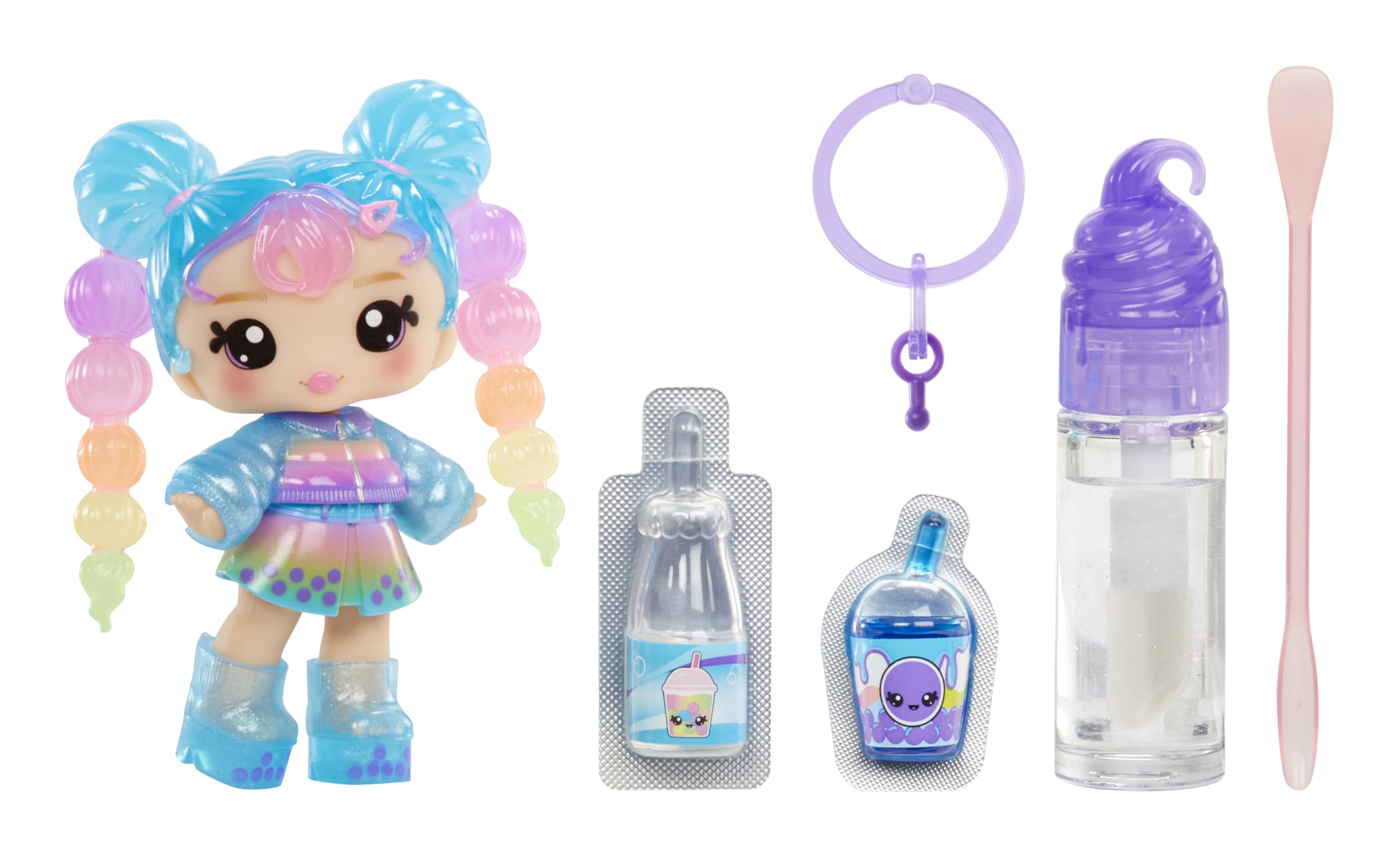 Yummiland Lip Gloss Doll - Britney Boba, with DIY Lip Gloss Kit, Ages 4+