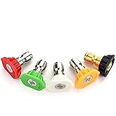 Tool Daily Pressure Washer Nozzle Tips Multiple Degrees, 1/4 Inch, 2.5 GPM | Power Washer Tips Set for Car Washing, 1/4" Quick Connect, 4000 PSI, 5 Pack