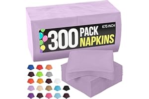 300 Pack Lavender Napkins Disposable, 2 Ply Party Napkins, Lavender Disposable Napkins, Fun Napkins Everyday – Great As Lunch