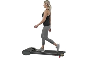 Sunny Health & Fitness Slim Under Desk Walking Running Treadpad with Remote Control, Improved Safety, Energy-Efficient Design, and Optional SunnyFit® App Enhanced Bluetooth Connectivity
