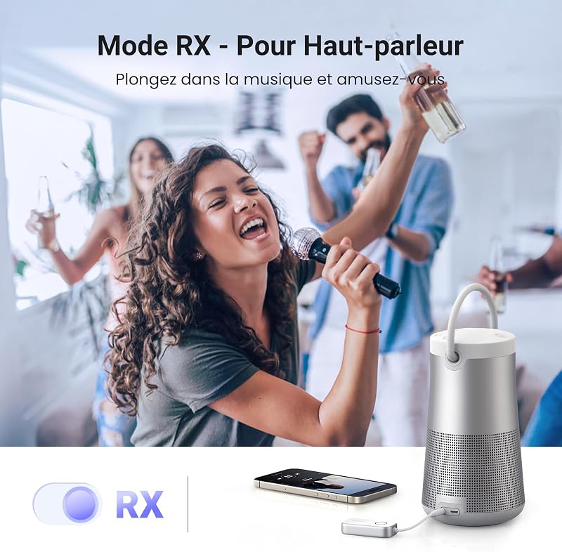 Émetteur Récepteur Jack Bluetooth 6.0 Transmetteur Récepteur 2 en 1