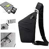 Crossbody Travel Bags for Women, Anti Theft Proof Safe Slim Sling Travel Purses, Personal Flex Shoulder Bag for Men Women