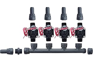 SPW Hunter PGV100-MM 4 Zone Dura Manifold Valve Kit Without Flow Control - Barb PGV100MM (4 Zone)